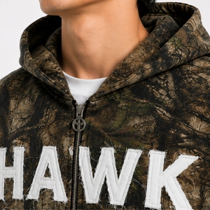 Sweat à capuche camouflage premium, sweat à capuche camouflage oversize, sweat à capuche zippé épais, streetwear, coupe ample, sweat à capuche d'hiver pour homme - Product Image 5