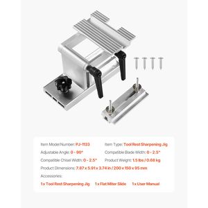 Supporto Regolabile di Ricambio per Affilatura Utensili per Smerigliatrice da Banco da 6 e 8 Pollici, per Utensili da Banco - Product Image 6