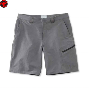 Shorts de golf personnalisables pour hommes, séchage rapide, poches arrière zippées, 88% polyester 12% élasthanne, respirants, décontractés, taille mi-haute, logo brodé - Product Image 3