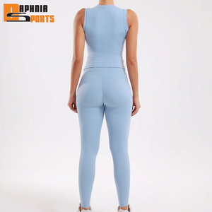 Ensembles de sport 2 pièces pour femmes : Vêtements de fitness à manches longues, effet push-up, pour la gym et le yoga - Product Image 4