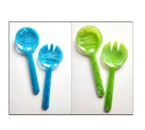 Ensemble de couverts de table en résine pour la maison et la cuisine, 100% qualité supérieure, pour mariage et réceptions, cuillères à salade, prix abordable - Product Image 1