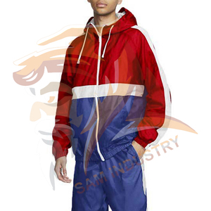 Wholesale Manufacturer Custom logo Zipper up <b>Nylon</b> Jacket and <b>Jogger</b> 2 Piece Set 100 % <b>Nylon</b> Windbreaker Tracksuits For Men - Product Image 3