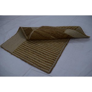 Wholesale Customizable Modern Striped Jute Area Rug Rectangle Flat Weave Non Slip Living Room Decor - Product Image 2