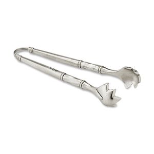 Minimalist Metal <b>Ice</b> <b>Tongs</b> With Floral Design Shell Ends For Bar And Party Use <b>Ice</b> Serving <b>Tong</b> On Sale - Product Image 3