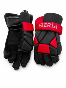ถุงมือลาครอส IBERIA รุ่น Professional  บุแผ่นรองรับแรงกระแทก  วัสดุพลาสติกแข็งและหนังสังเคราะห์ สำหรับผู้ชาย วัยรุ่น นักกีฬา  ฝึกซ้อมทีม  และปรับแต่งได้ - Product Image 2