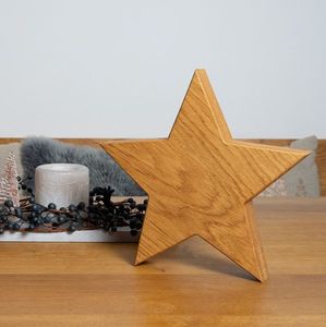 ของตกแต่งกลางโต๊ะรูปดาวไม้สไตล์วินเทจสำหรับตกแต่งบ้าน ห้องนั่งเล่น โต๊ะรับประทานอาหาร และจัดแสดงในช่วงเทศกาล - Product Image 4
