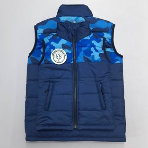 Veste d'hiver décontractée grande taille de haute qualité en gros pour hommes gilet épais sans manches en toile 100% polyester avec logo personnalisé - Product Image 3
