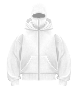 Máscara Facial Completa de Algodón 100% para Hombre, Estilo Urbano, con Capucha Balaclava, Hombros Caídos, Doble Capa y Cremallera, Venta al por Mayor Económica - Product Image 5