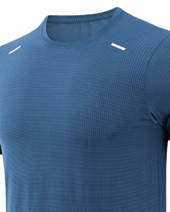 T-shirt d'entraînement athlétique pour homme, respirant, léger, performant, pour la course à pied, la salle de sport, la remise en forme, l'exercice, les vêtements de sport - Product Image 5