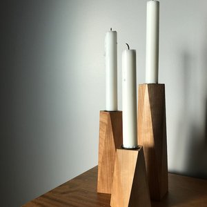 Support à bougie artisanal de luxe, design haut de gamme, best-seller - support à bougie en bois - décoration - Product Image 3