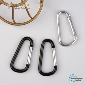 D type 5.2 wire diameter Mountaineering buckle Multifunctional aluminum alloy Travel keychain pendant Mountaineering buckle - Product Image 3