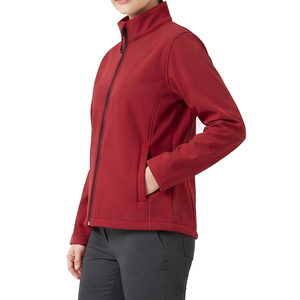 Women's Hooded Fashion Soft Shell Jacket Waterproof Rain Softshell Jacket Women 100% Polyester Spandex Softshell Jacket Ladies - Product Image 2