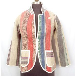 Nueva chaqueta india hecha a mano de algodón multicolor con patchwork Kantha, ecológica, estilo étnico bohemio para uso casual. - Product Image 1