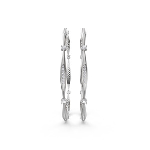 Bracelet classique Aarinya pour femme en or 9 carats plaqué or, serti de diamants de laboratoire taille brillant, idéal pour le quotidien, cadeau ou soirée, ensemble de bracelets en diamant - Product Image 2