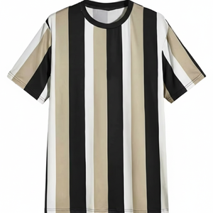 Camiseta Formal de Punto para Hombre, Mezcla de Viscosa y Algodón, Transpirable, Corte Regular, Manga Corta, Ecológica y Cómoda - Product Image 1