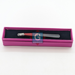 Customize Design Stainless Steel High <b>Precision</b> Eyelash Tweezers Luxury Beauty Instrument <b>Tools</b> - Product Image 6