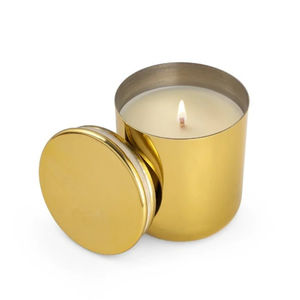 Pot à bougie de luxe en acier inoxydable argenté avec couvercle, conteneur rond en métal pour bougies parfumées, idéal pour la décoration intérieure - Meilleure vente - Product Image 4