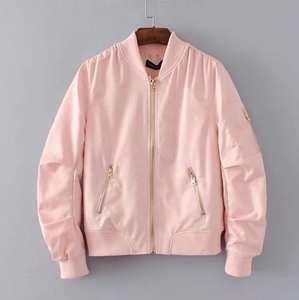 ขายส่ง 100% โพลีเอสเตอร์พอดีผู้ชายเสื้อแจ็คเก็ตซาตินทอง zip up ด้านล่างยางยาว PLUS ขนาดแจ็คเก็ตเด็กเสื้อ - Product Image 5