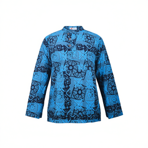 Ensemble cadeau culturel et touristique Kurtha en coton bleu unique - Product Image 2