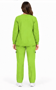 Ensemble de 3 uniformes médicaux respirants et extensibles pour infirmières, médecins, équipes de pharmacie, d'hôpital et chirurgicales, unisexe, hommes - Product Image 2
