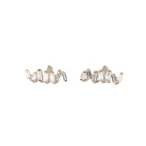 Pendientes de Diamantes Cultivados en Laboratorio con Certificación IGI, 0.31 Quilates, Corte Baguette, Oro Sólido de 10k, 14k, 18k, Joyería Fina - Product Image 1
