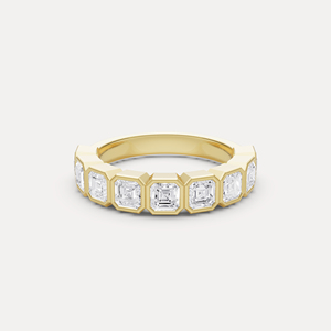 Bague demi-éternité de qualité supérieure avec diamants de laboratoire, bijoux élégants pour femmes, cadeau d'anniversaire de mariage en vente - Product Image 3