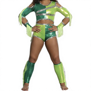 Tenues de majorettes élégantes et haut de gamme pour la danse, costumes personnalisés pour les fanfares, robes de défilé pour les pom-pom girls, conçues sur mesure - Product Image 3