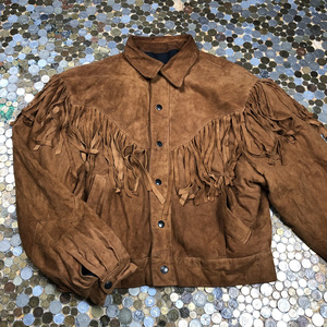 Wholesale Top Quality <b>Men's</b> Cowboy <b>Jacket</b> Western Fringed <b>Suede</b> Leather Coat Cowboy <b>Jackets</b> Customize Logo <b>Jackets</b> - Product Image 1