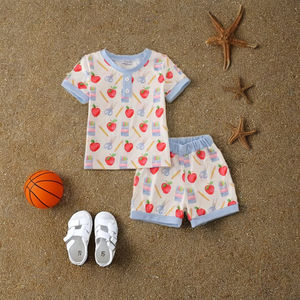 Honeydew Enfants Vêtements Confortable Mignon Imprimé Garçons Vêtements Ensembles Spandex/Polyester Smart Casual pour des Moments Ludiques Casual Jours Chaud - Product Image 6