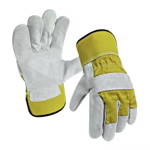 Guantes de Seguridad de Cuero Vacuno Reforzado, para Trabajo Industrial, Jardinería, Protección de Manos Suave y Cómoda, Transpirables, con Certificación CE - Product Image 3