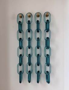 Arte de Pared de Lujo con Eslabones de Cadena Acrílica, Escultura de Pared Moderna Abstracta en 3D, Decoración Minimalista de Pared con Cadena Acrílica - Product Image 2