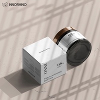 Boîte de papier personnalisée biologique de luxe minimale pour cosmétiques soins de la peau soins capillaires crème de soin corporel sérum Lotion Nutrition 3.5g