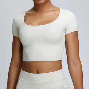 Crop top pour femme de haute qualité, tissu respirant et doux, vêtements de mode d'été avec solutions d'approvisionnement directe d'usine OEM ODM - Product Image 3