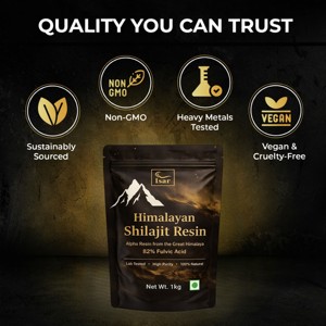 Résine de Shilajit Pure 1kg OEM Shilajit de l'Himalaya avec 82% d'acide fulvique et oligo-éléments pour un soutien naturel de l'énergie et de la vitalité - Product Image 2