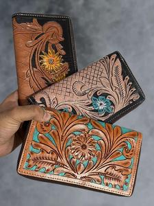 Portefeuille-pochette à fermeture éclair en cuir véritable à imprimé serpent pour femme avec fermeture à pression - Product Image 3