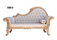 Canapé de mariage Maharaja – Mobilier d'événement avec cadre doré sculpté à la main, style trône royal – Canapé de luxe pour banquets et scènes
