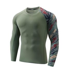 Men <b>Long</b> <b>Sleeve</b> Rash Guard Shirt UPF 50+ Quick Dry Breathable Compression <b>Base</b> <b>Layer</b> Polyester Spandex Gym Swimming Surfing - Product Image 5