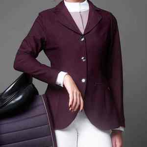 Chaqueta de equitación de malla para mujer con logotipo personalizado al por mayor, chaqueta de equitación transpirable de verano, chaqueta clásica de competición. - Product Image 4