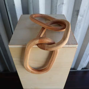 Ensemble de maillons de chaîne en bois légers pour le bricolage, la décoration intérieure et la création d'accessoires polyvalents à la maison - Product Image 6