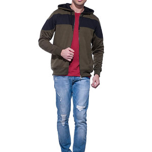 Sweat-shirt à capuche zippé décontracté pour homme, veste en polaire de qualité supérieure, vêtement d'extérieur athlétique confortable pour la mode quotidienne et les voyages - Product Image 2