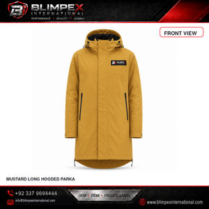 Parka longue à capuche BLIMPEX de haute qualité pour homme, imperméable, doudoune d'hiver avec fermeture éclair, style décontracté, fabrication directe OEM - Product Image 4
