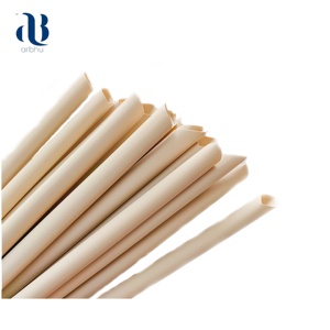 Natural <b>Bamboo</b> Smoothie <b>Straws</b> Wide Opening Biodegradable Drinking Tools For Thick Shakes Eco Friendly Wholesale Supply Pack - Product Image 2