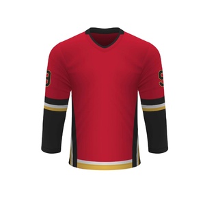 Logo personnalisé Maillot de hockey sur glace à manches longues avec sublimation pour hommes Vente en gros Maillot de hockey par équipe personnalisé Vêtements de hockey sur glace - Product Image 1