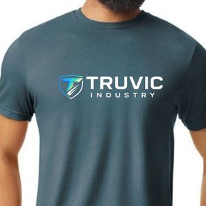 T-shirt pour homme adulte, décontracté, en coton mélangé, manches courtes, idéal pour l'impression de logo personnalisé et les vêtements d'uniforme d'entreprise - Product Image 3