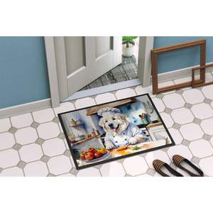Great Pyrenees Chef Doormat Non-Slip Washable Low Pile 18H X 27W <b>Indoor</b> Outdoor Entryway Rug New Front <b>Door</b> <b>Mat</b> - Product Image 4
