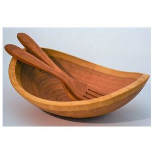 Cuillère bol et bol en bois de forme ovale, fait à la main, respectueux de l'environnement, bols en bois de haute qualité pour hôtel et Restaurant, 4 pièces - Product Image 3