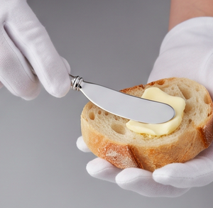 Juego de 2 cuchillos para queso de acero inoxidable con forma de hoja, espátula para queso plateada, apta para lavavajillas, para uso doméstico - Product Image 4
