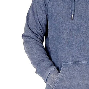 Sudadera con Capucha Azul para Hombre, Manga Larga, Logotipo Bordado, Bolsillo en el Pecho Izquierdo, Corte Regular Informal, Ropa de Otoño - Product Image 2