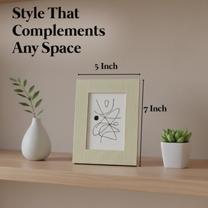 Modern Decorative Photo <b>Frame</b> Ribbed Textured <b>Picture</b> <b>Frame</b> for Home Decor Tabletop Display Living Room Bedroom Office Wedding - Product Image 3
