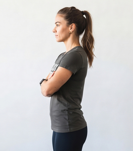 Women's <b>Slim</b> Fit Printed T-Shirt Crew Neck Short Sleeve Tee Casual Streetwear Breathable 100% Cotton Running Fit Tee - Product Image 4